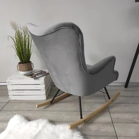 Hojdacie kreslo v škandinávskom štýle Blanco, Farby: Magic Velvet 2222