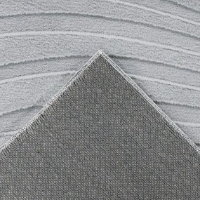 Dekorstudio Moderný kožušinový koberec Waves 503 - sivý Rozmer koberca: 120x170cm