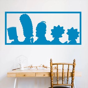 Veselá Stena Samolepka Simpsonovci Farba: modrá, Veľkosť: 80 x 35 cm