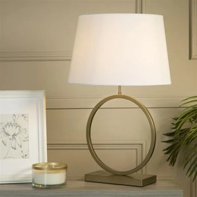 Searchlight EU93102WH - Stolná lampa ELEGANT 1xE27/60W/230V biela