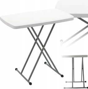 Skladací turistický / cateringový stôl s nastaviteľnou výškou