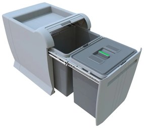 Vstavaný odpadkový kôš na triedený odpad 18 + 18 l City – Elletipi