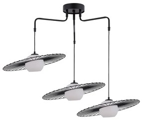 Luster na lanku SOL 3xE27/60W/230V čierna