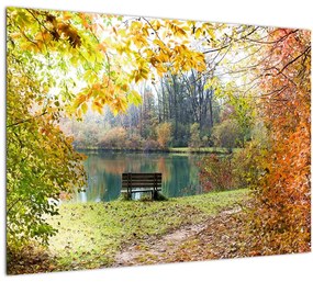 Obraz rybníka (70x50 cm)