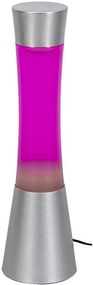 Rabalux Minka stolné lávové svietidlo 1x20W | GY6,35 - strieborná, ružová