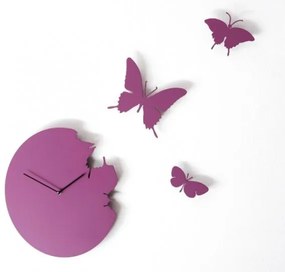 Hodiny Diamantini &amp; Domeniconi Butterfly violet 40cm