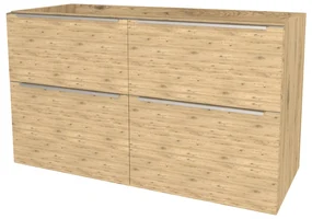 Mereo, Mereo Mailo, kúpeľňová skrinka 121 cm, chróm madlo, Multidecor, Dub San remo sand, MER-CN593SDSAN