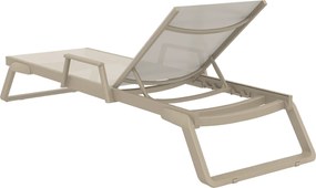 TROPIC ARM záhradné lehátko taupe/taupe