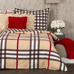 4Home Flanelové obliečky Kocka, 160 x 200 cm, 70 x 80 cm