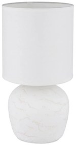 Globo 21739W - Stolná lampa MARBLE 1xE14/40W/230V biela
