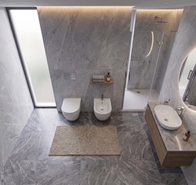 Erga Lily, závesný bidet 490x360x320 mm, biela lesklá, ERG-V03-LILY-BD-WH