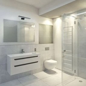 LED Kúpeľňové nástenné svietidlo SHINE LED/7W/230V 30 cm IP44 čierna