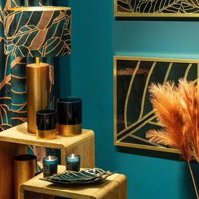 Dekoračný podnos LILI 3 01 tyrkysový / zlatý