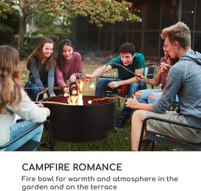 Blumfeldt Pompeji, ohnisko a gril, Ø 60 cm, oceľ