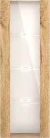 Závesná vitrína Vivien 40 cm s LED osvetlením dub Wotan