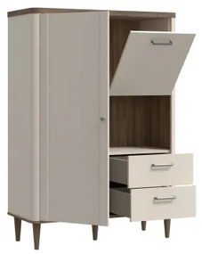 Komoda VIRO hnedá/béžová