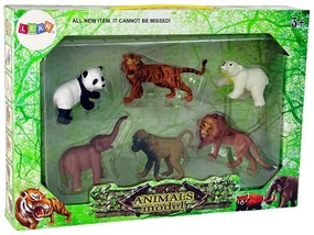 Lean Toys Sada 6 figúrok – Safari zvieratiek