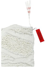 Biely prateľný ručne tkaný vlnený behúň 70x200 cm Enkang Ivory – Lorena Canals