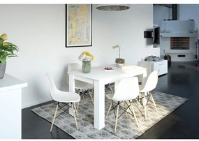Tempo Kondela Jedálenský stôl, biela, 140x80 cm, GENERAL NEW