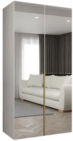 Skriňa Alicante III 100 biela/zlatá