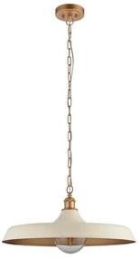 Endon 99999 - Luster na reťazi SABIAN 1xE27/10W/230V krémová/zlatá