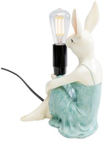 Girl Rabbit stolová lampa biela