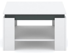 Konferenční stolek Tinto 68 cm bílý/antracit