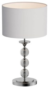 Moderná stolová lampa Rea biela/chróm