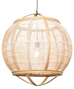 Inteligentné závesné svietidlo hnedé 58 cm vrátane Wifi G95 - Pascal
