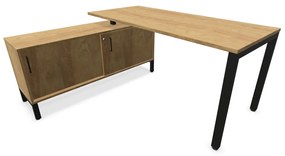 Písací stôl CS5040 4-L 160 cm so sideboardom