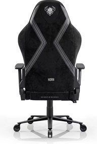 Látková herná stolička čierna Diablo X-Horn 2.0 Burned Black Normal