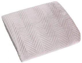 Dekorstudio Zamatový prehoz na posteľ SOFIA v púdrovoružovej farbe Rozmer prehozu (šírka x dĺžka): 170x210cm