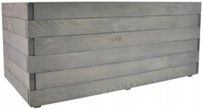 Bestent Drevený kvetináč Antracit 80x38x33cm