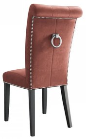 Čalúnená jedálenská stolička Piewik, Dostupné poťahy: Magic Velvet 2209, Farby nožičiek: čierna