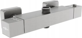 Mexen CUBE termostatická batéria s horným pripojením, grafitová, 77250-66