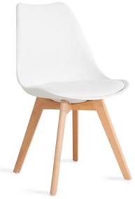 Jedálenská stolička FISCO biela 972809