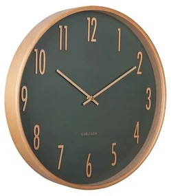 Karlsson 5996GR dizajnové nástenné hodiny zelená,pr. 40 cm