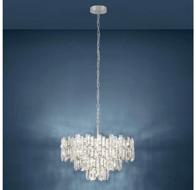 Eglo 39626 - Luster na reťazi CALMEILLES 10xE14/25W/230V priemer 63 cm