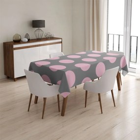 Sablio Obrus Veľké ružové bodky - 90x90 cm
