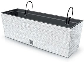 Plastový balkónový kvetináč DFC600W 58 cm - biela