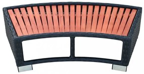 Schodík k vírivke polyratan / eukalyptus Dekorhome