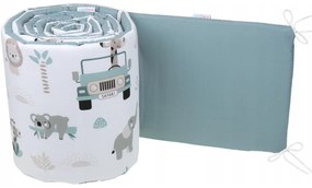 BabiM Mantinel do postieľky Baby 2Side 180x30 Farba: srnka-zajačik-veverička