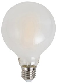 Sada 5 ks Inteligentné stmievateľné LED žiarovky E27 G95 matné 7W 806lm 2700-6500K