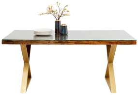 Conley jedálenský stôl mosadzný 180x90 cm
