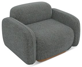 Sivé kreslo Ailani – Makamii