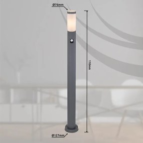 Globo 3159AS - Von. lampa so senzorom BOSTON 1xE27/15W/230V IP44 110 cm antracit