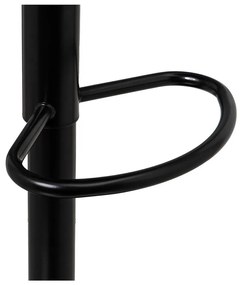 Čierne barové stoličky s nastaviteľnou výškou z imitácie kože v súprave 2 ks (výška sedadla 56,5 cm) – Casa Selección