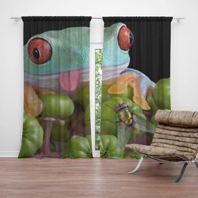 Sablio Záves Veselá žaba: 2 ks 140x250 cm