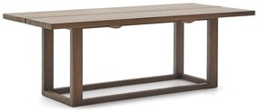 Jedálenský stôl z tíkového dreva v prírodnej farbe 100x220 cm Sashi – Kave Home