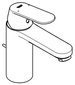 GROHE 23325000 - Umývadlová batéria EUROSMART COSMOPOLITAN veľkosť M chróm